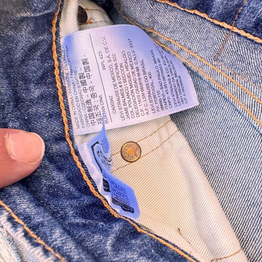 Vintage Levi’s 511 Distressed Patchwork Jeans - image 7